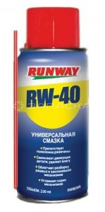 Проникающая универсальная смазка RW-40 RUNWAY, 200мл