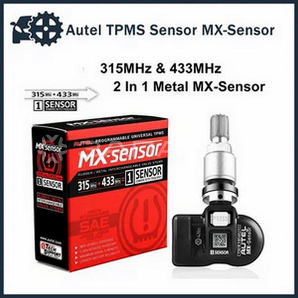 Датчик давления в шинах TPMS Autel MX-1 315/433 MHz (GTD), серебристый 1 шт.